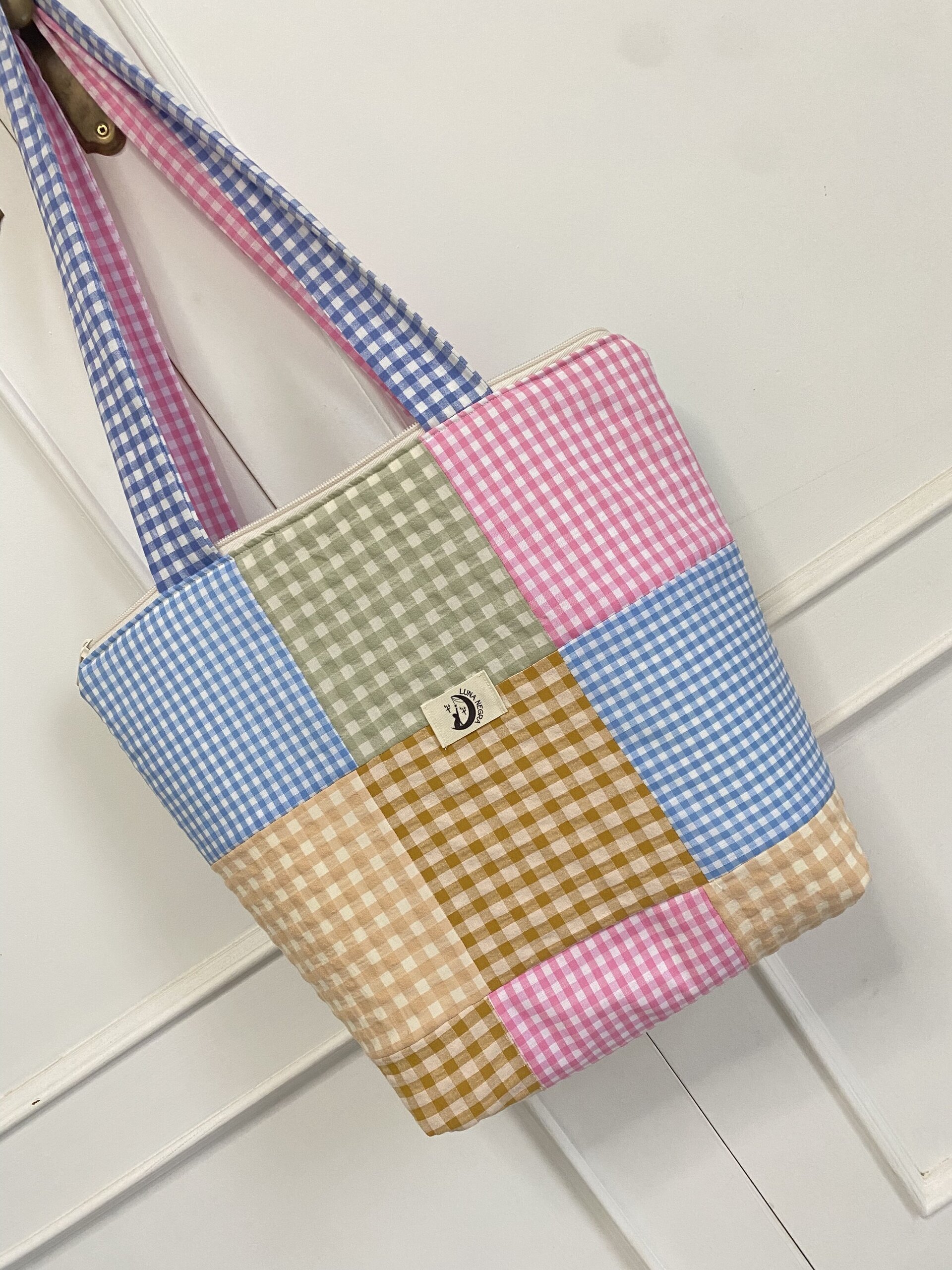 Tote bag Vichy florecer - 4