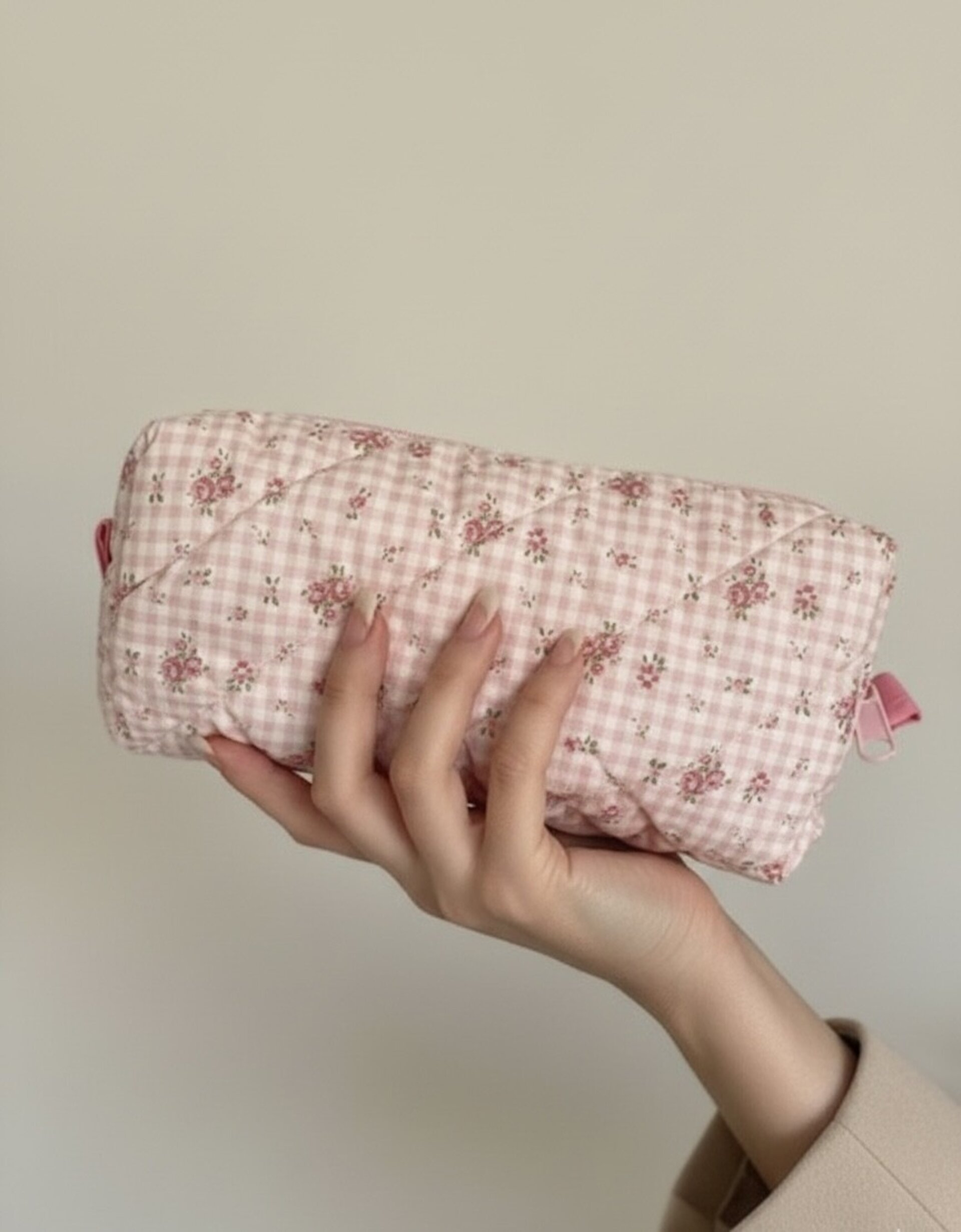 Estuche Clara rosa vichy - 4