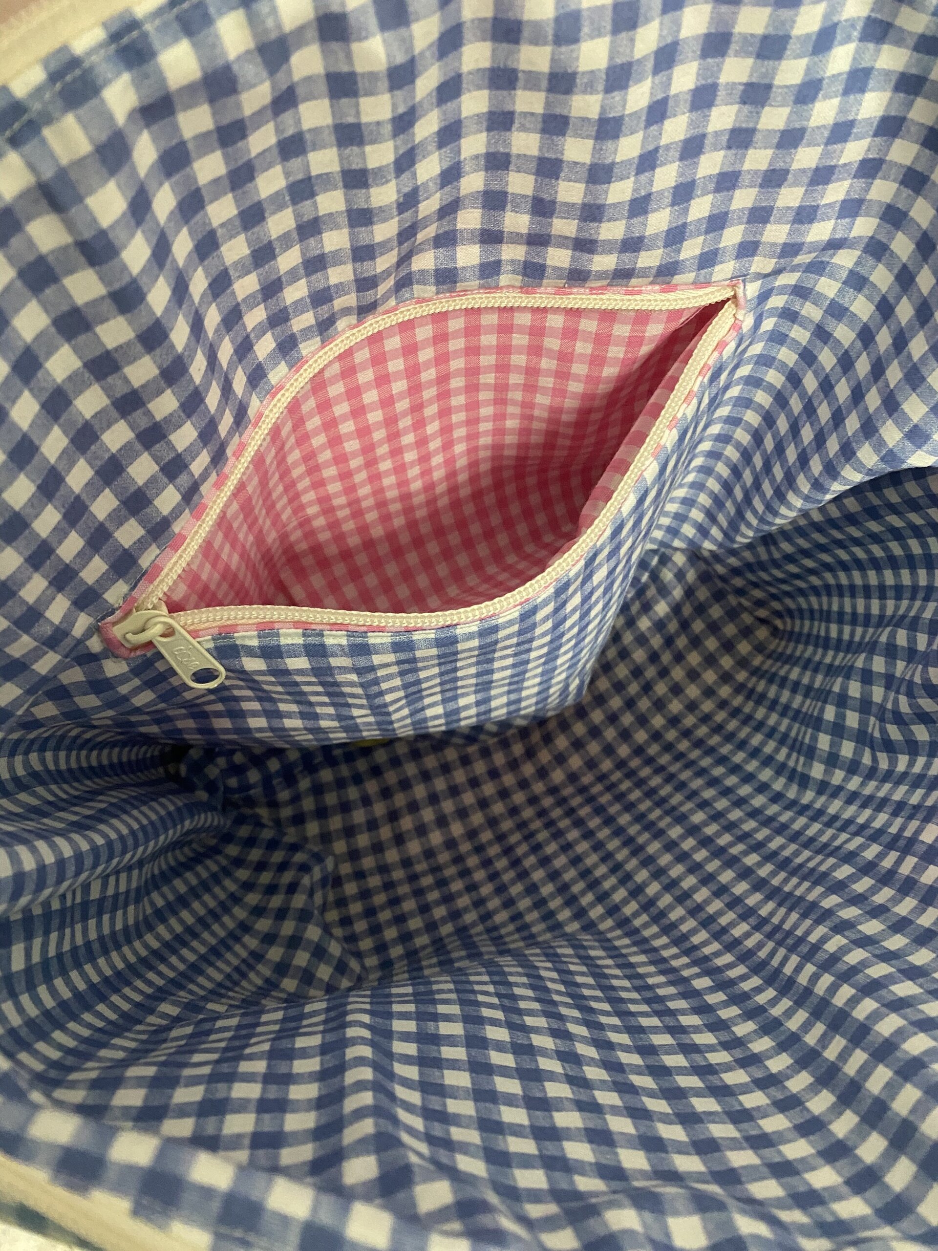 Tote bag Vichy florecer - 2