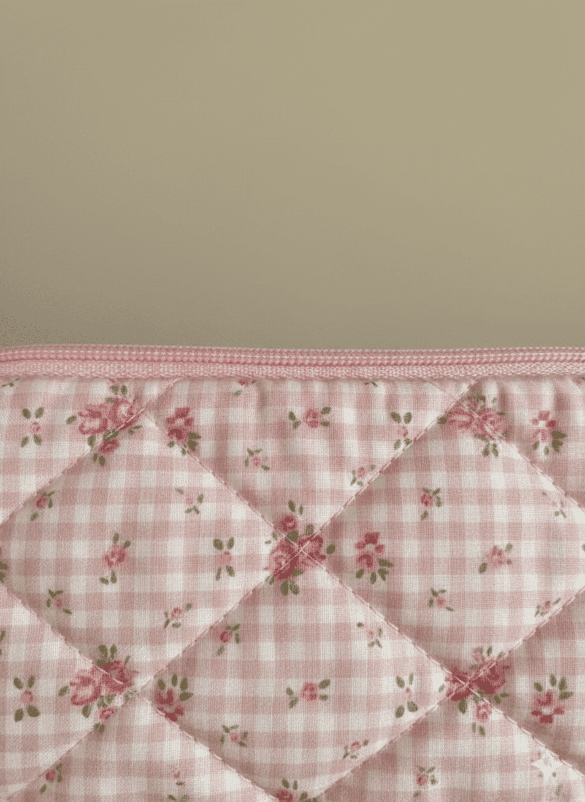 Estuche Clara rosa vichy - 1