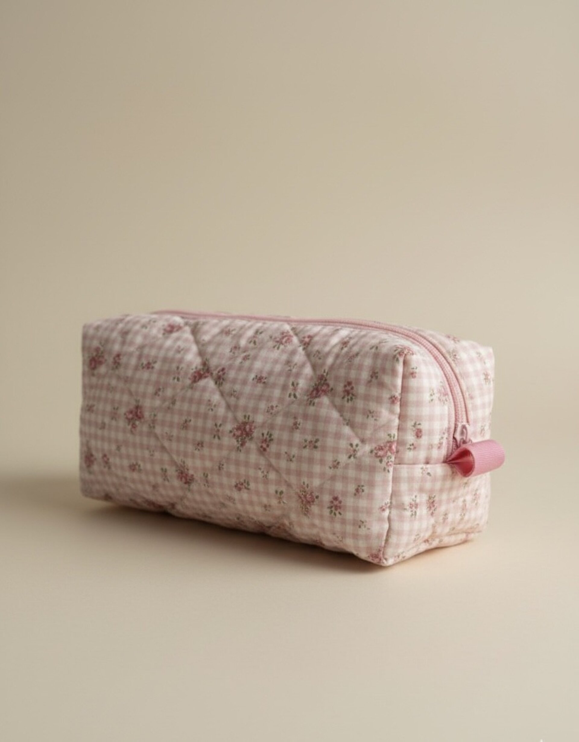 Estuche Clara rosa vichy - 3